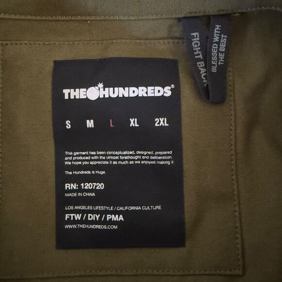 The Hundreds x Jason Seife Casio Work Jacket Green Men's Large Button-Up Shacket - Picture 8 of 11